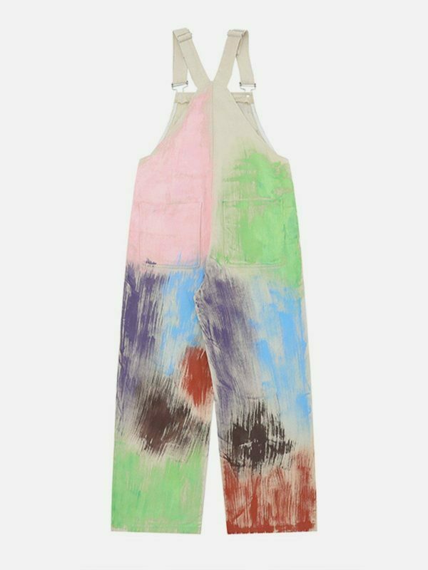 colorful graffiti overalls [revolutionary] streetwear 8160